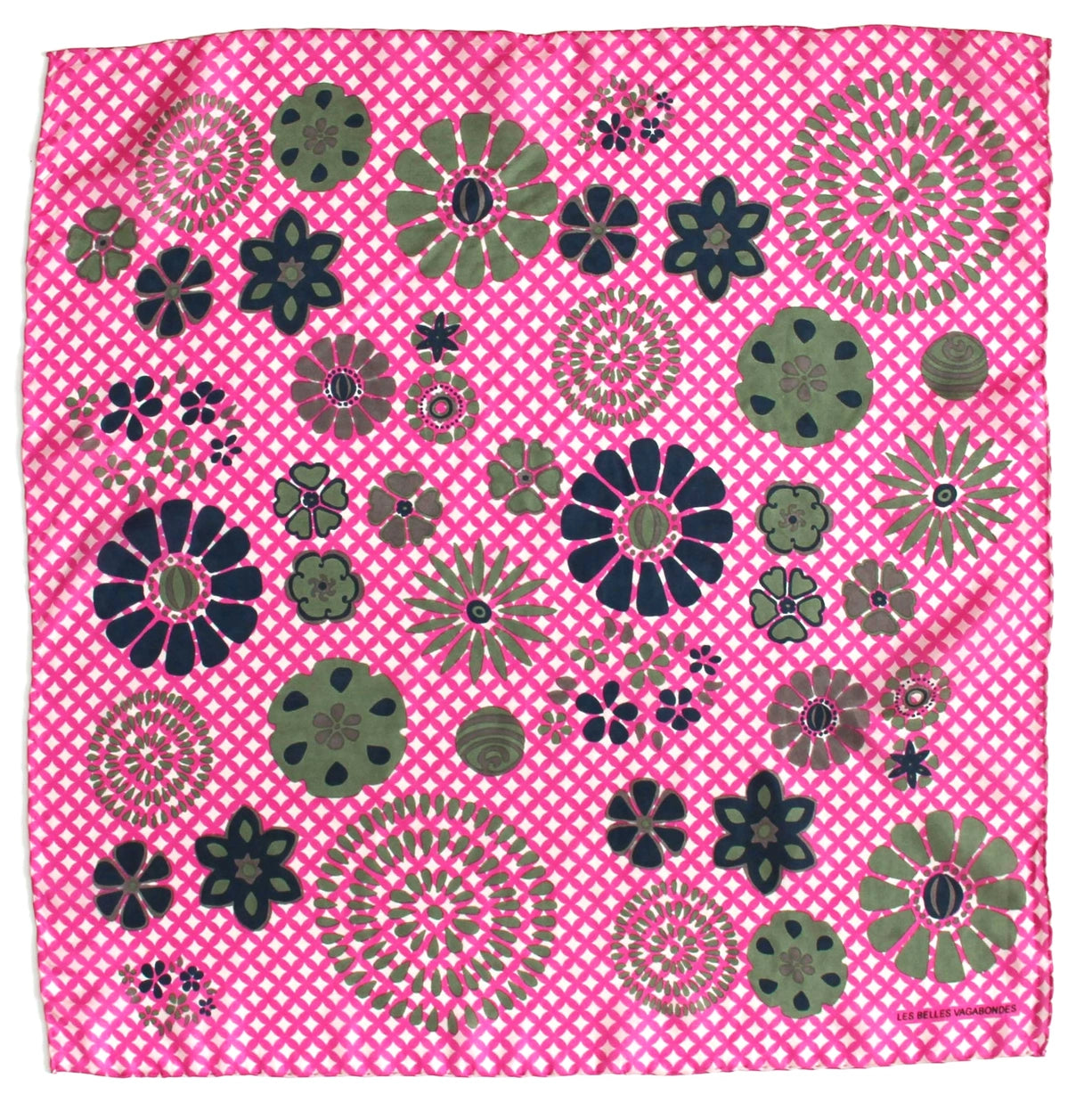 Mini Shippo Fuchsia Silk Scarf - Presence Hamilton