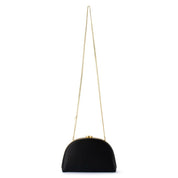 Celeste Curved Clutch-Black