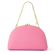 Celeste Curved Clutch- Pink