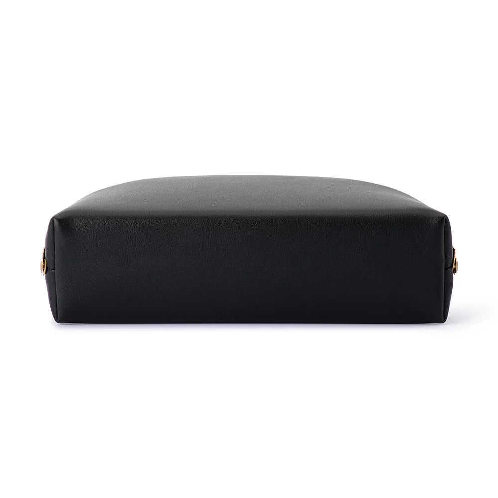 Celeste Curved Clutch-Black