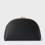 Celeste Curved Clutch-Black