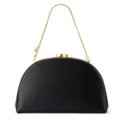 Celeste Curved Clutch-Black
