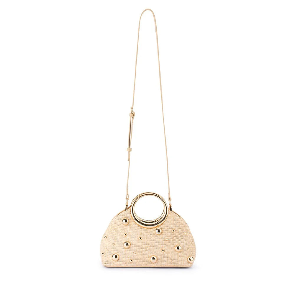Charlotte Woven Top Handle Bag