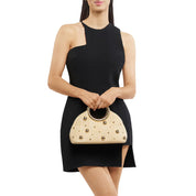Charlotte Woven Top Handle Bag