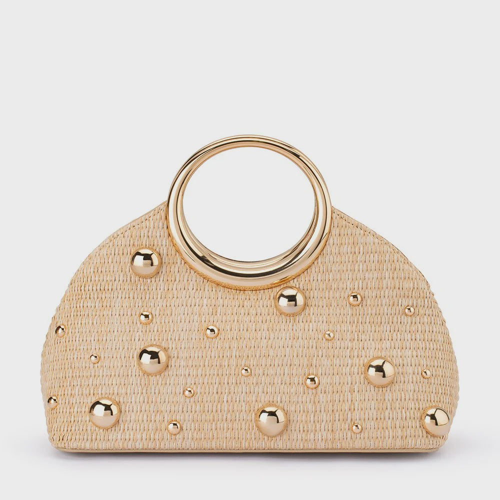 Charlotte Woven Top Handle Bag