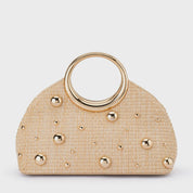 Charlotte Woven Top Handle Bag