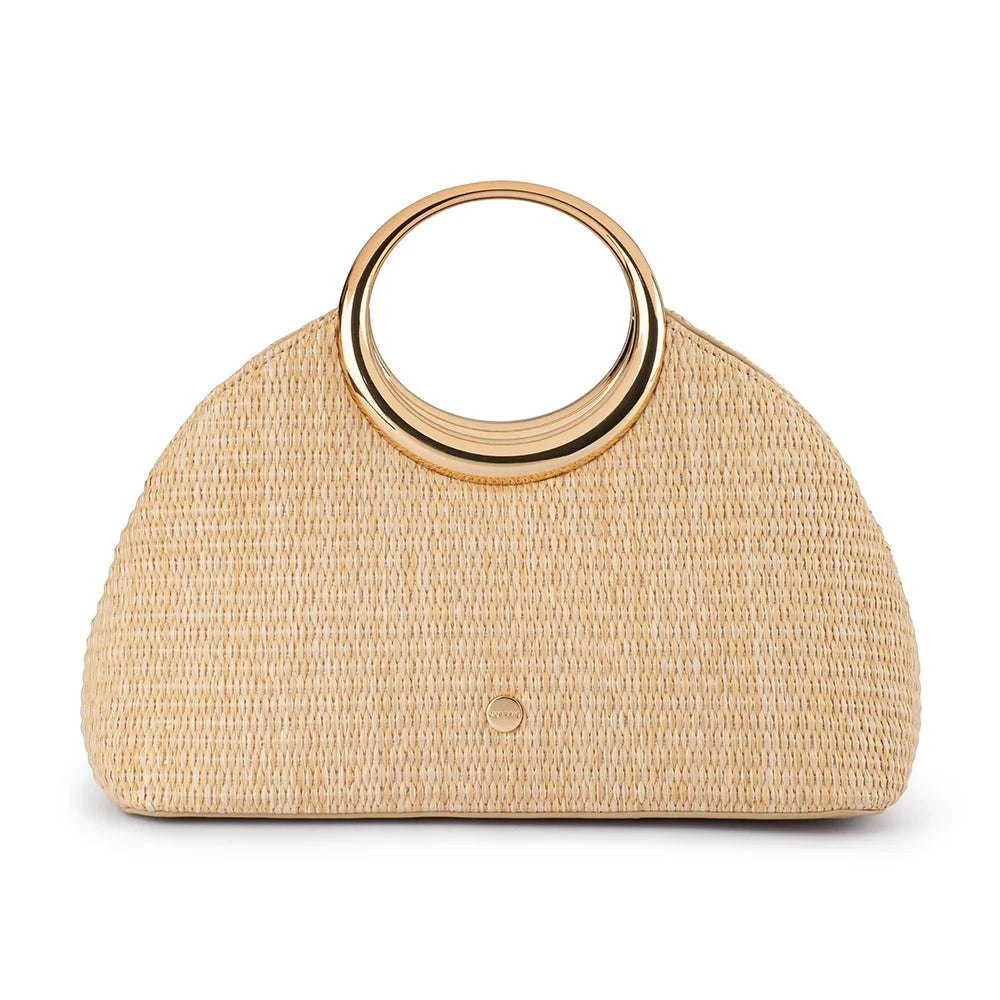 Charlotte Woven Top Handle Bag