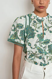Charm Top - Garden Paisley
