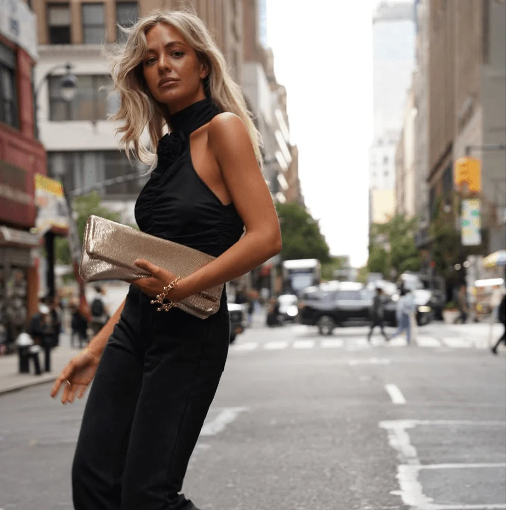Clem Oversized Mesh Clutch