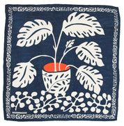 Mini Marine Arum Silk Scarf
