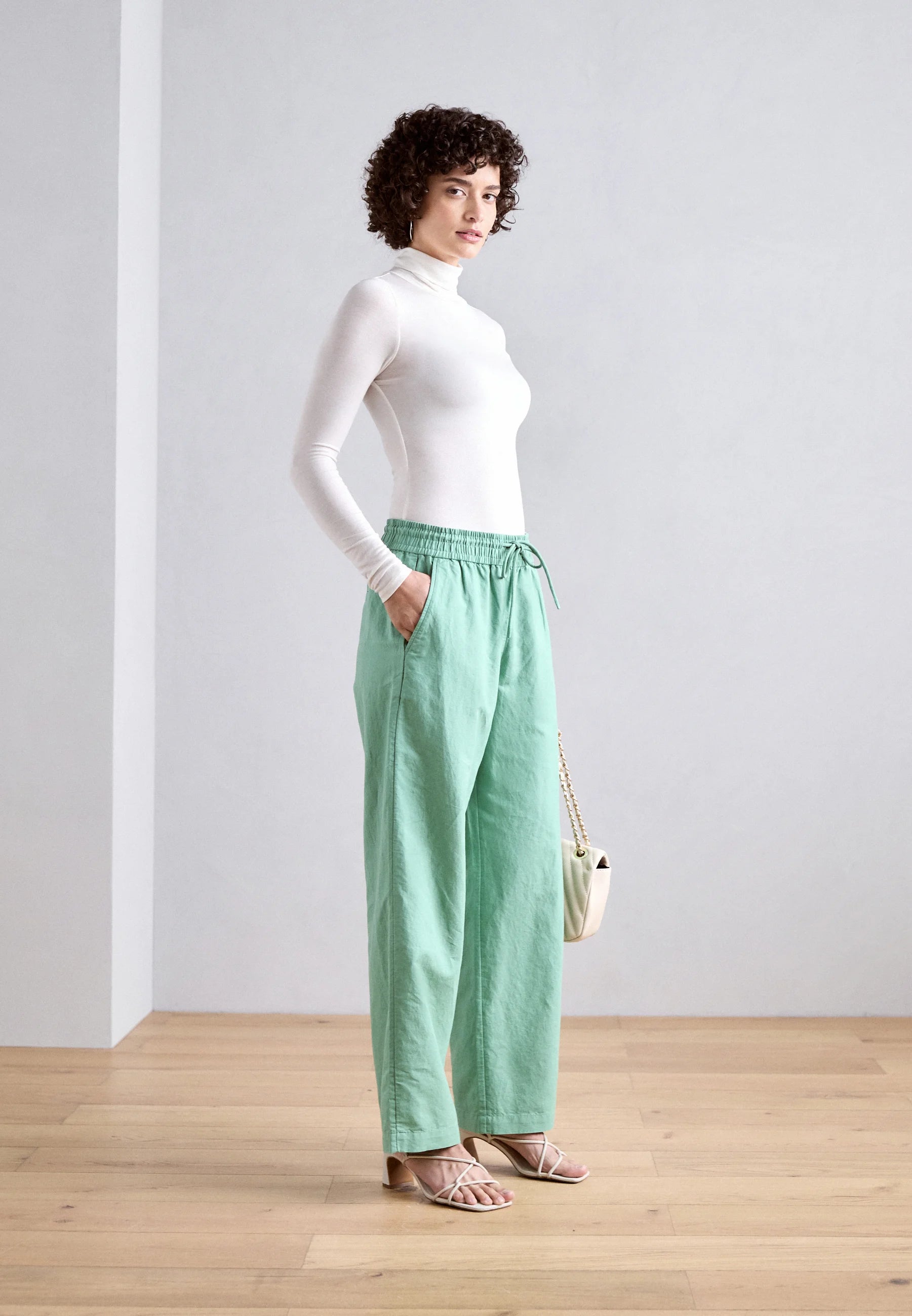 Roll Neck Long Sleeve Top