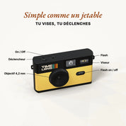 Timelens Digital Camera- Yellow