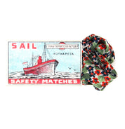 Mini Capucine Marine Silk Scarf - Presence Hamilton