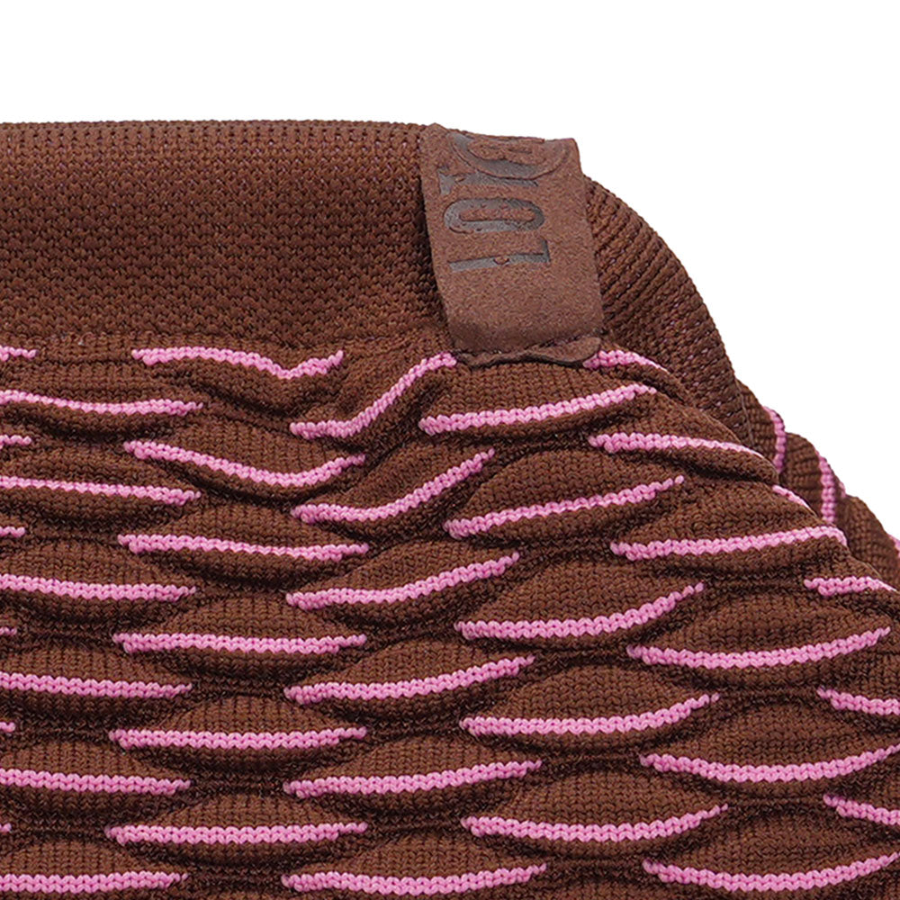 Emma Bag-94 Woven Chocolate & Pink - Presence Hamilton