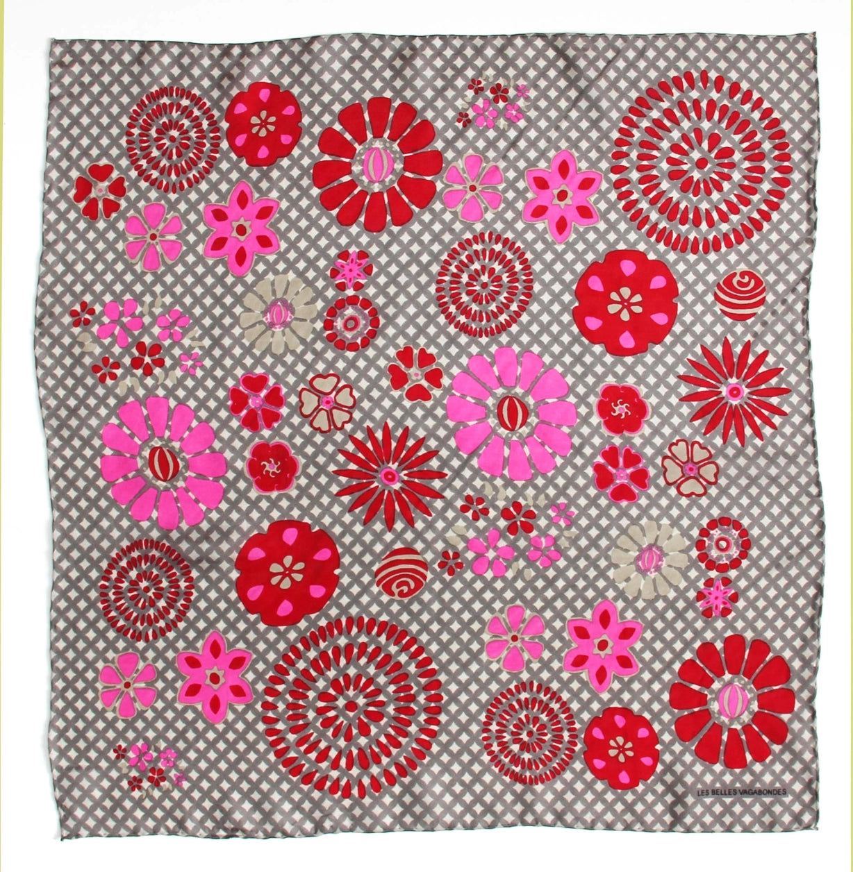 Mini Shippo Brown Silk Scarf - Presence Hamilton