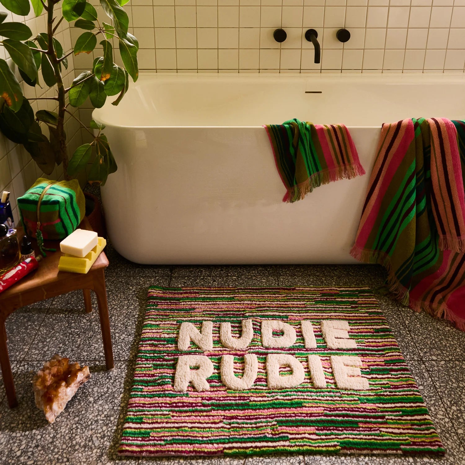 Tula Nudie Bath Mat - Rosewood - Presence Hamilton