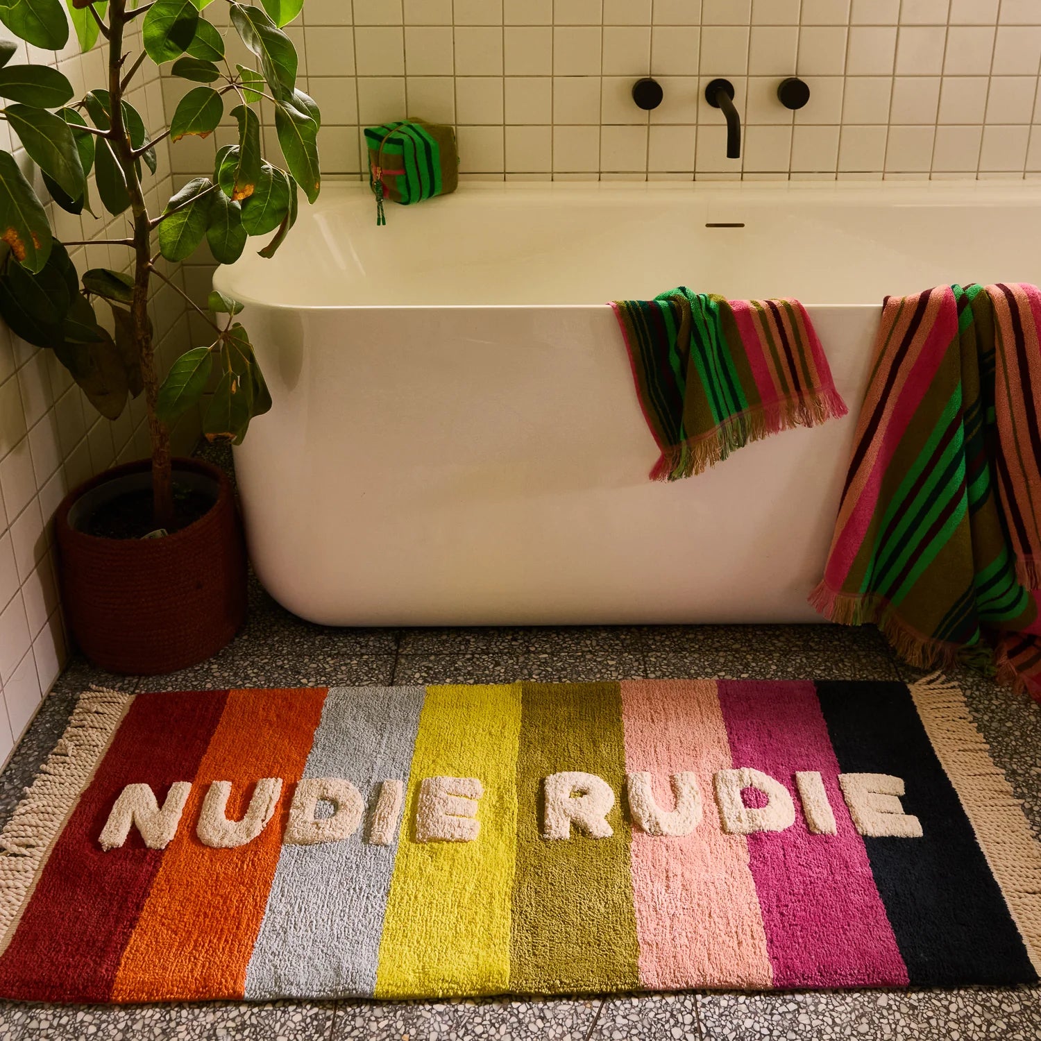 Martina Nudie Rudie Bath Runner - Cornflower - Presence Hamilton