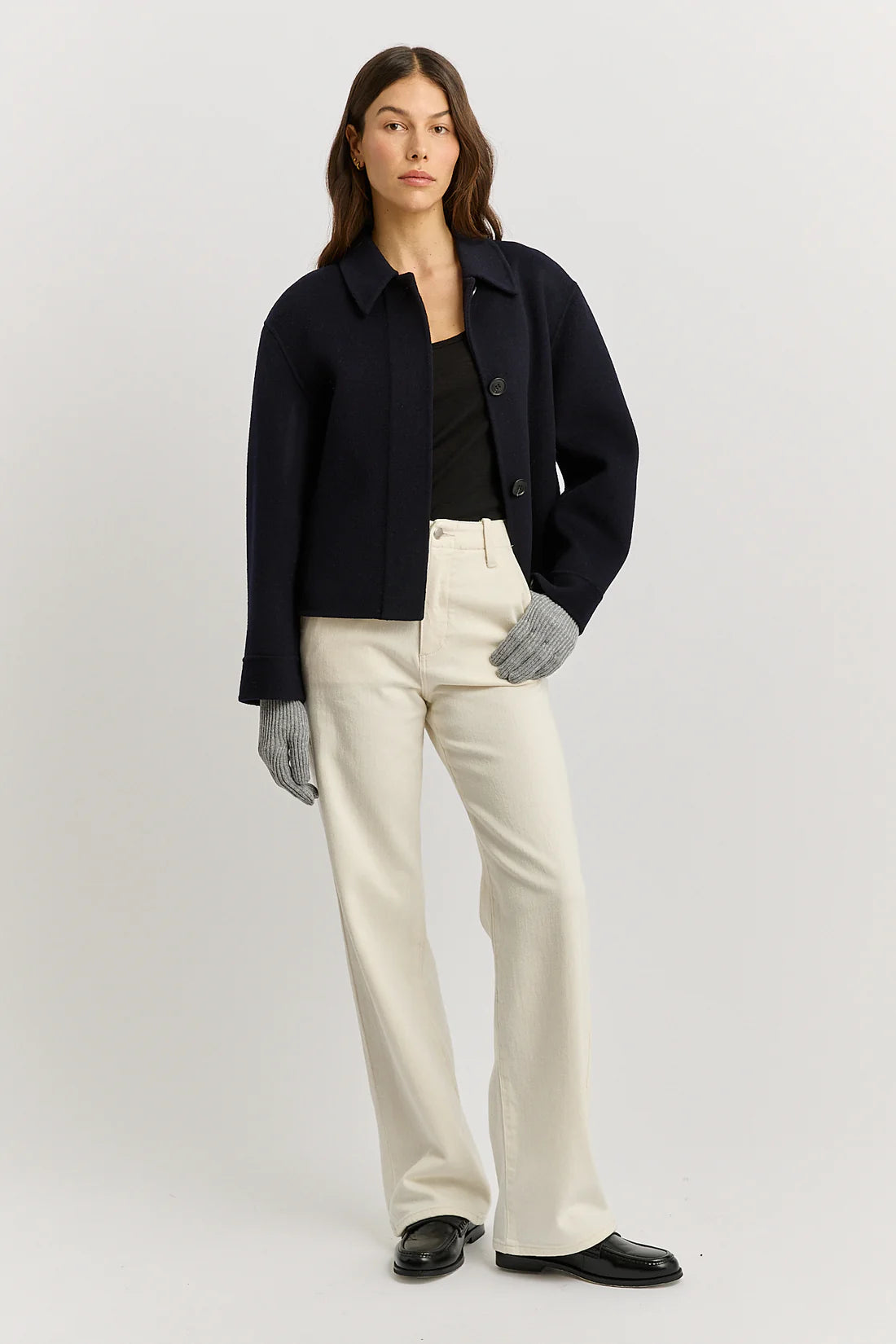 Fine Rib Glove - Light Ash - Presence Hamilton