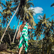 Quick Dry Beach Towel - Cancun Green