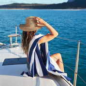 Quick Dry Beach Towel -Whitsunday Blue