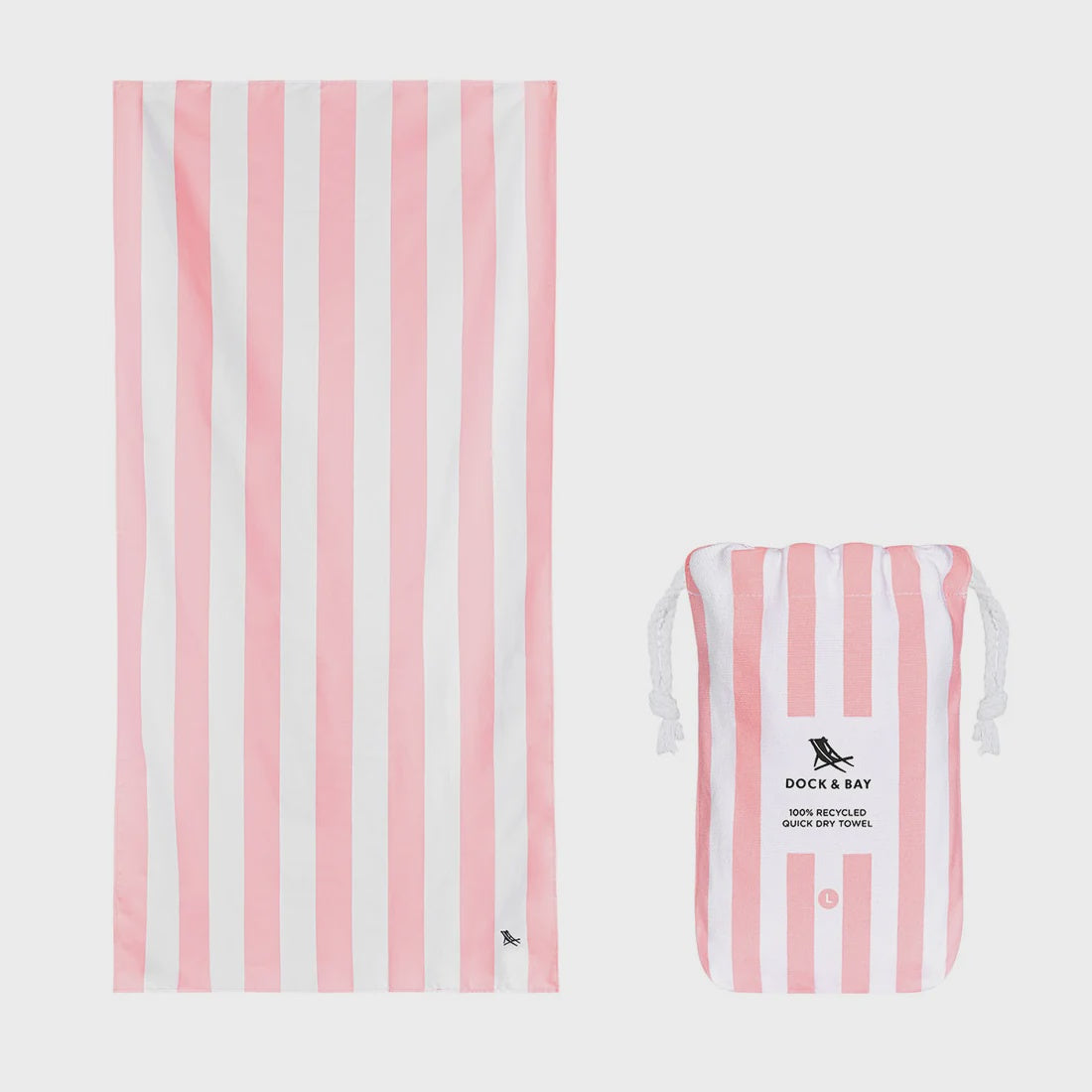 Quick Dry Beach Towel - Malibu Pink