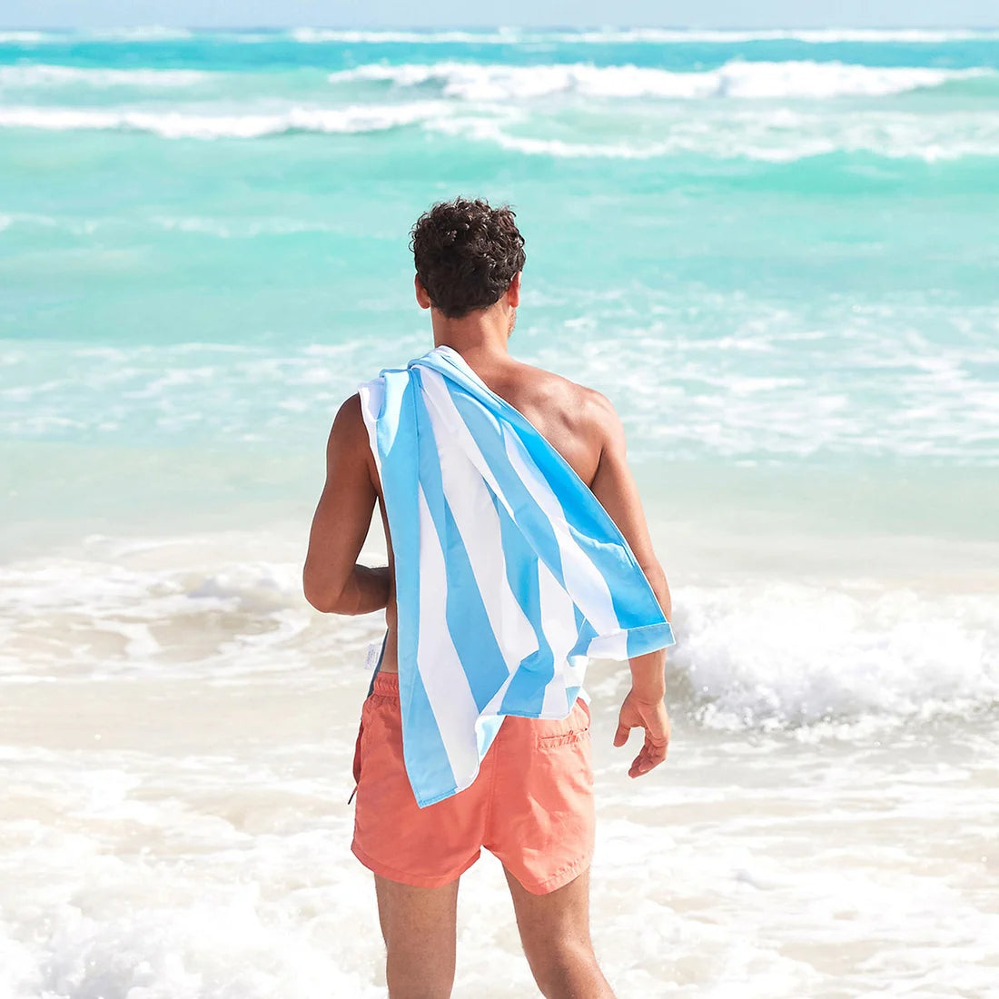 Quick Dry Beach Towel -Tulum Blue