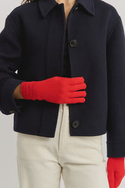 Fine Rib Glove - Poppy - Presence Hamilton