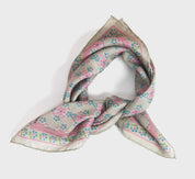Mini Natasha Rose Fuchsia Silk Scarf