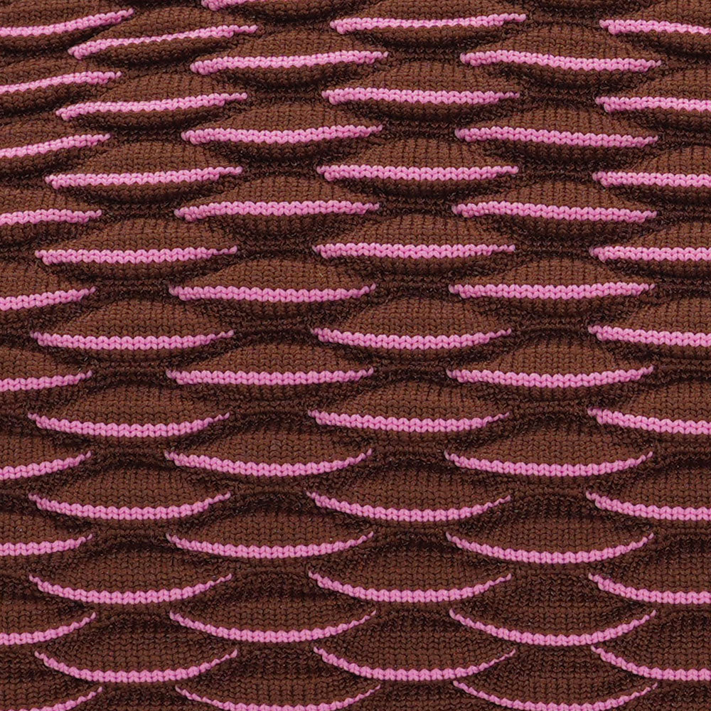 Emma Bag-94 Woven Chocolate & Pink