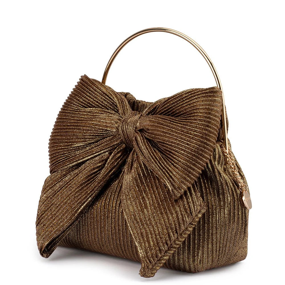 Elise Pleated Top Handle - Bronze - Presence Hamilton