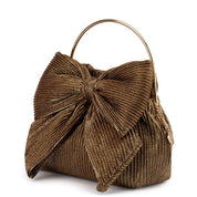 Elise Pleated Top Handle - Bronze - Presence Hamilton