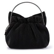 Elise Pleated Top Handle -Black - Presence Hamilton