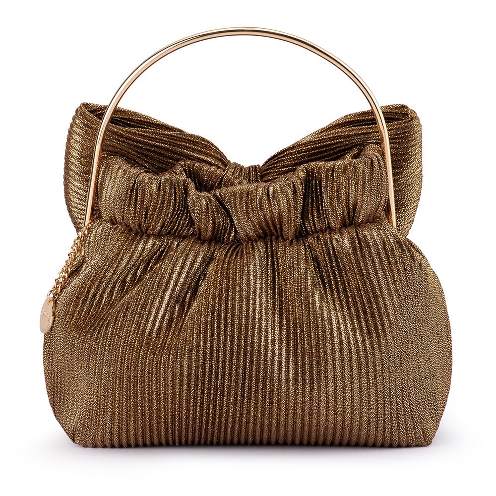 Elise Pleated Top Handle - Bronze - Presence Hamilton