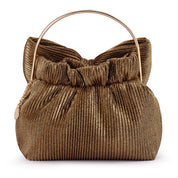 Elise Pleated Top Handle - Bronze - Presence Hamilton