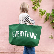 Everything - REALLY Big Oversized Tote Bag - Forest Green