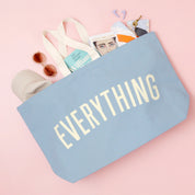 Everything - REALLY Big Oversized Tote Bag - Light Blue