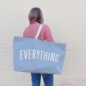 Everything - REALLY Big Oversized Tote Bag - Light Blue