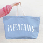 Everything - REALLY Big Oversized Tote Bag - Light Blue