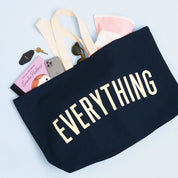 Everything - REALLY Big Oversized Tote Bag - Midnight Blue