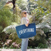 Everything- REALLY Big Oversized Tote Bag - Ocean Blue