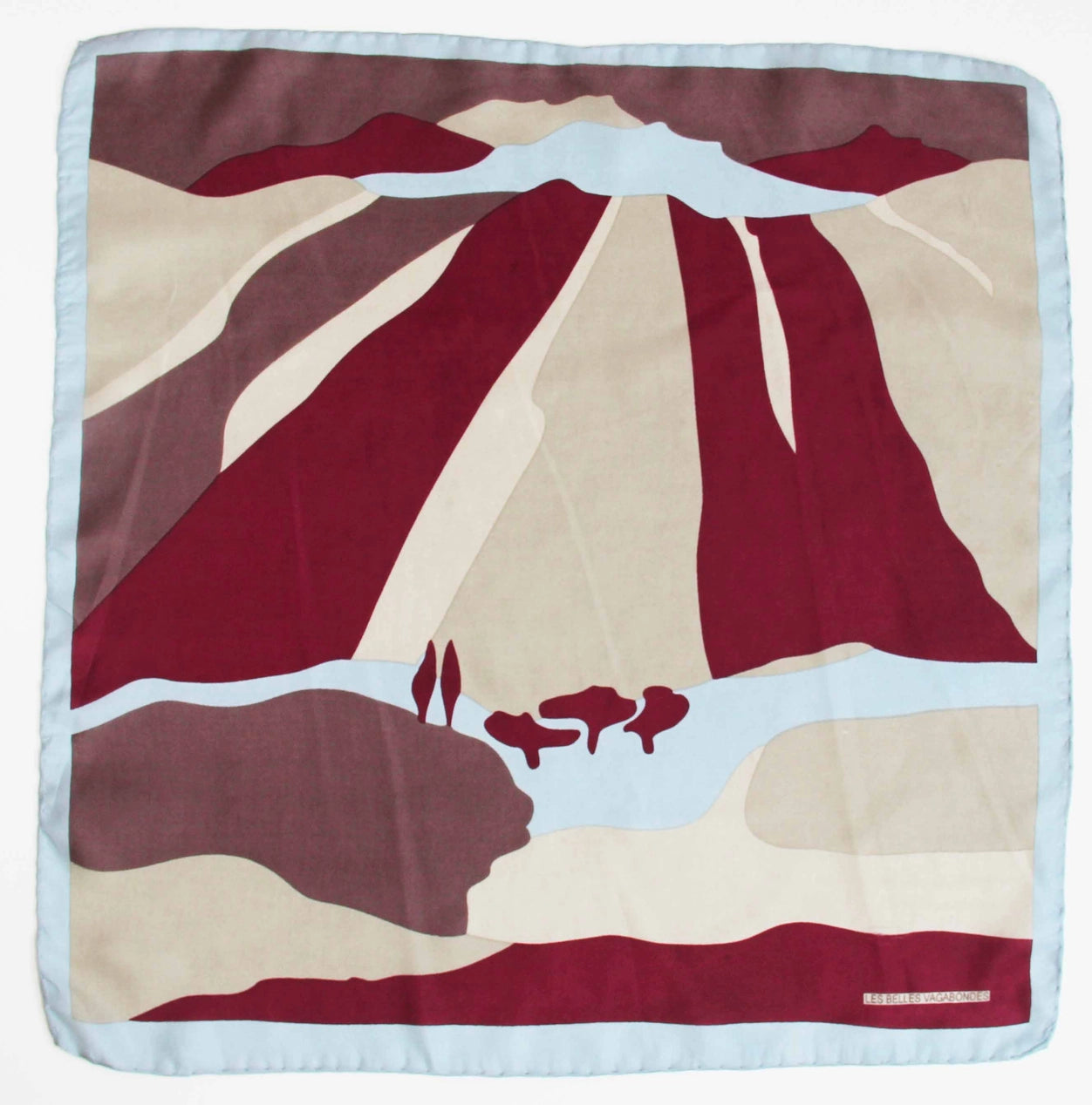 Mini Vivaro Bordeaux Silk Scarf