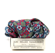 Mini Capucine Gray Silk Scarf - Presence Hamilton