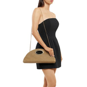 Geena Straw Clutch Bag - Natural