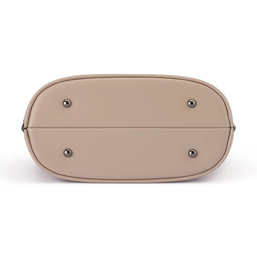 Grace Embellished Frame Bag - Natural