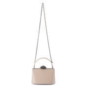 Grace Embellished Frame Bag - Natural