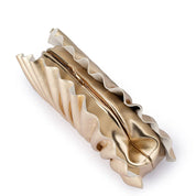 Hollie Pleated Clutch -Gold - Presence Hamilton