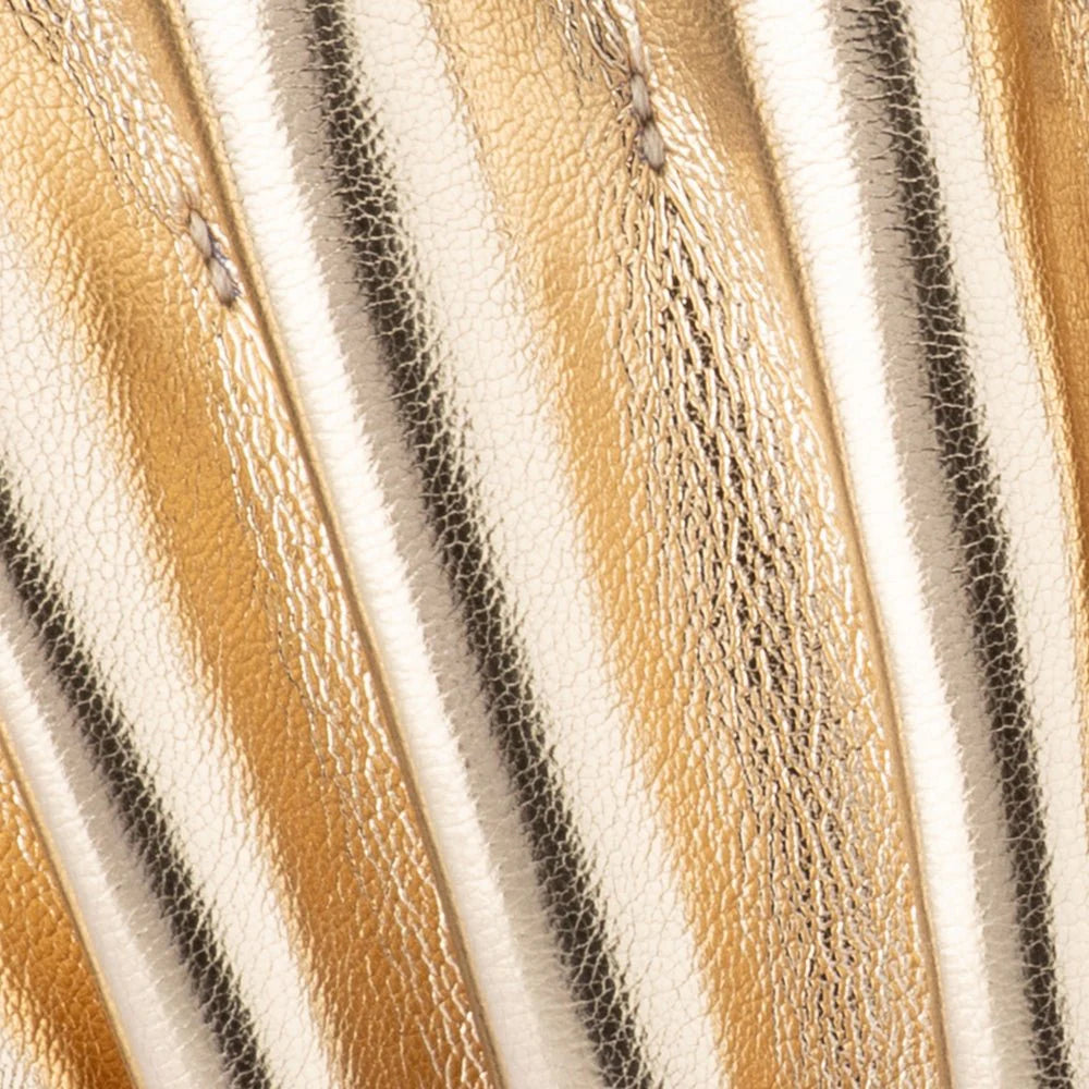 Hollie Pleated Clutch -Gold - Presence Hamilton