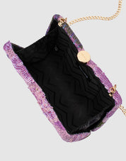 Greta Floral Clutch-Lilac - Presence Hamilton