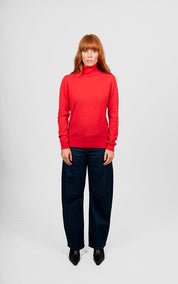 Rosie Roll Neck Pullover - Cayenne - Presence Hamilton