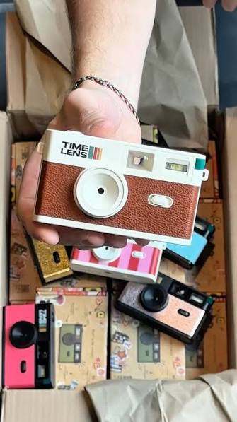 Timelens Digital Camera- Cream Camel